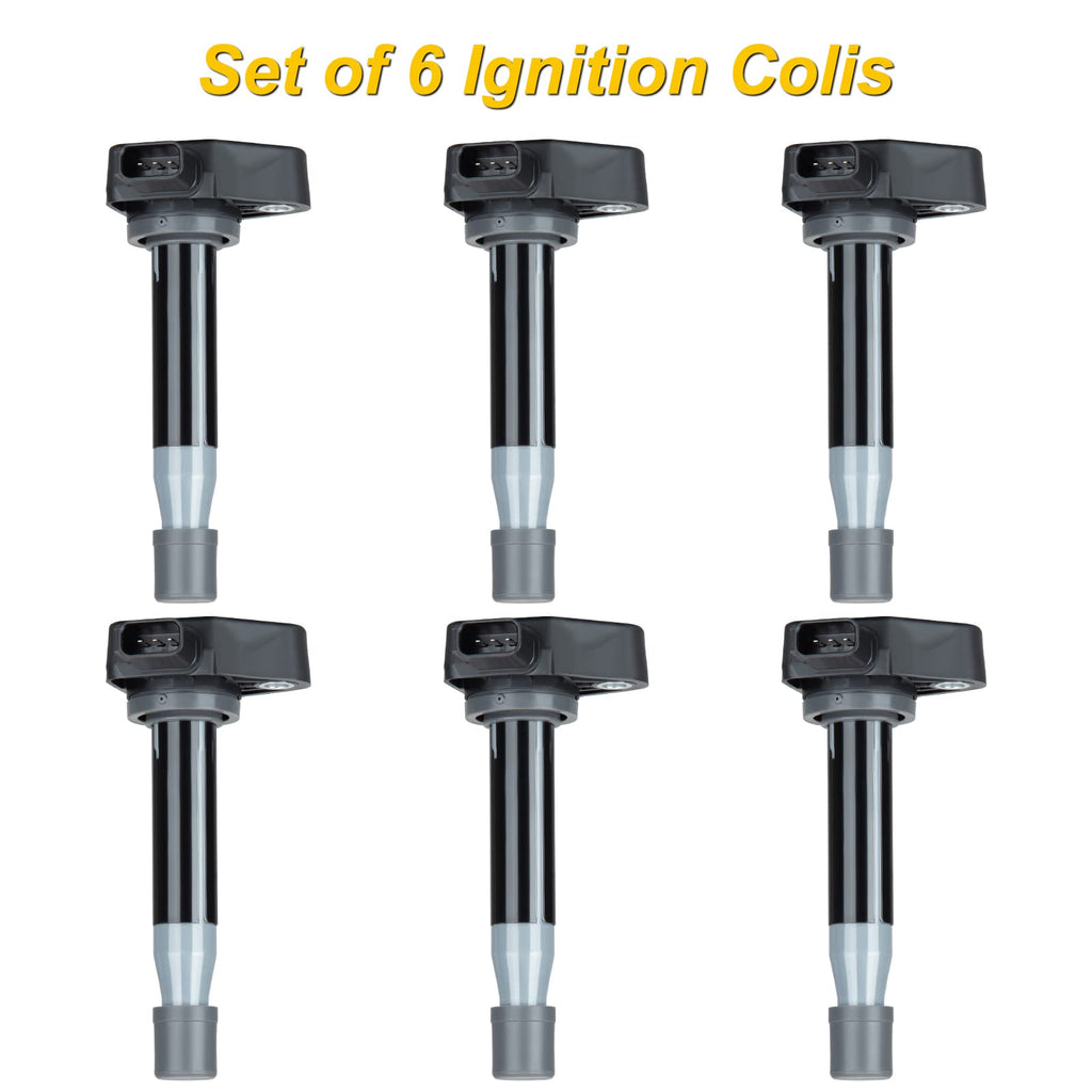 Garvee 6-Pack Ignition Coils for Honda/Acura 3.0L 3.2L 3.5L V6