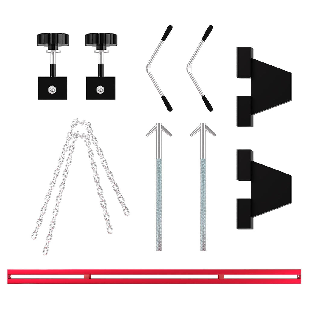 Garvee 1100 Lbs Engine Support Bar With Dual Hooks For Home Garage & Auto Repair Shop, Adjustable 59.06 In, Heavy-Duty Steel