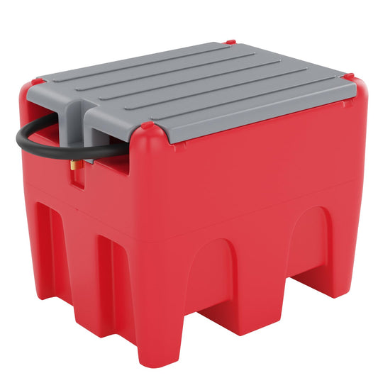 Garvee Portable Fuel Tank 48 Gallon Diesel & Gasoline Transfer Tank With 12V Electric Pump For Tractors Trucks Lawn Mowers Generators Red