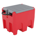 Garvee 48 Gallon Portable Diesel Fuel Tank with 12V Electric Transfer Pump, High Flow Rate 10 GPM, Durable Red Diesel Transfer Tank for Easy Transportation
