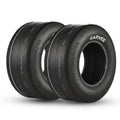 Garvee 2 Pack 16x6.50-8 Lawn Mower Tire, Smooth Pattern, Tubeless, 4PR, Turf Use, Black