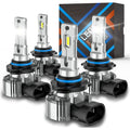 Garvee 9012 LED Headlight Bulbs ,Super Bright High and Low Beam Headlight Bulbs Kit, 6500K Cool White Light LED Bulbs, Pack of 2