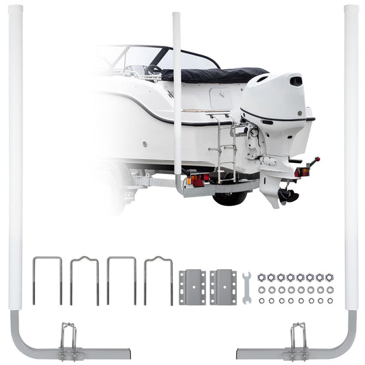 Garvee 60" Boat Trailer Guide, Adjustable Design, Rustproof Steel, PVC Pipes without Light
