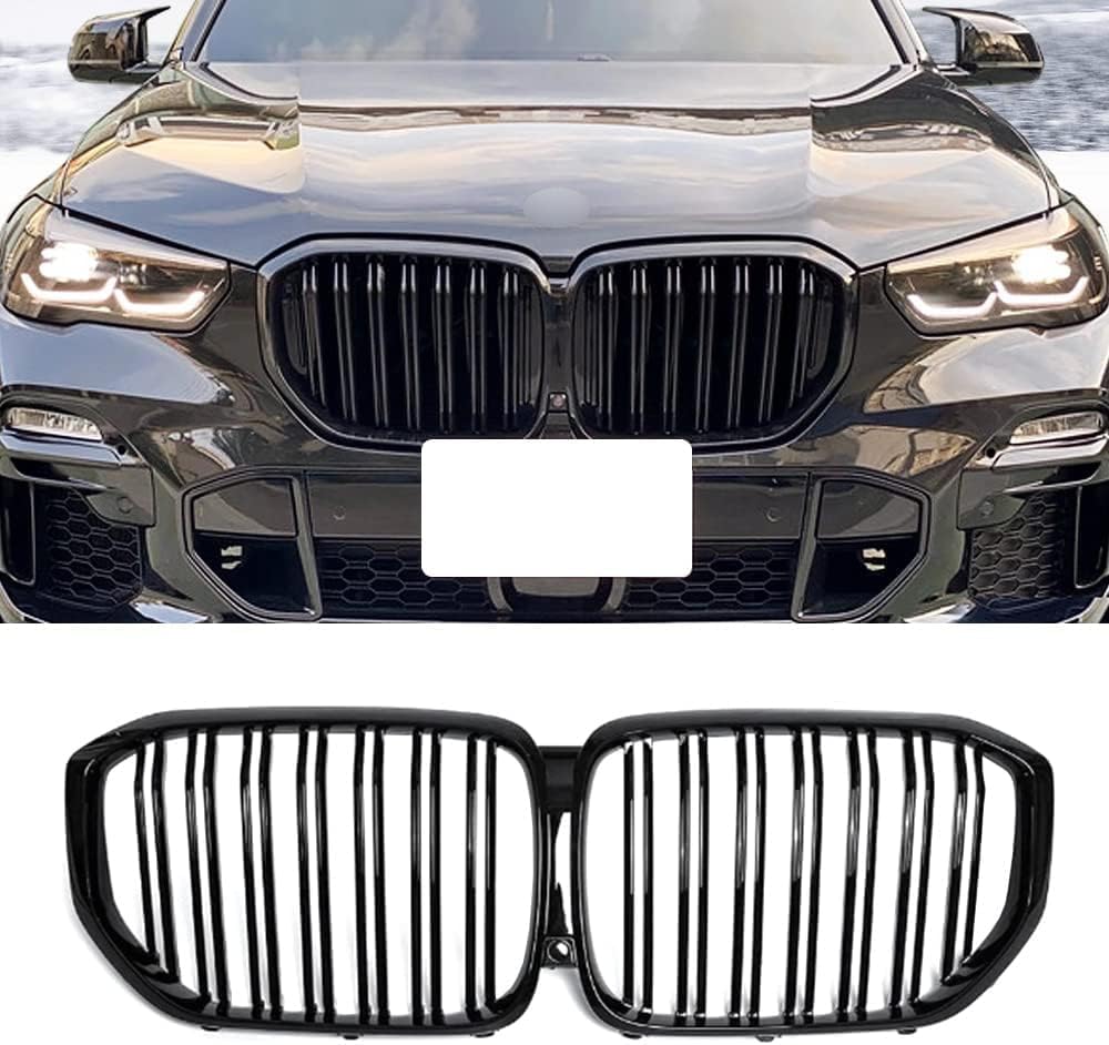 Garvee Kidney Grille Double Glossy Black ABS for X5 G05 2018-2023 Durable Easy Install Replacement