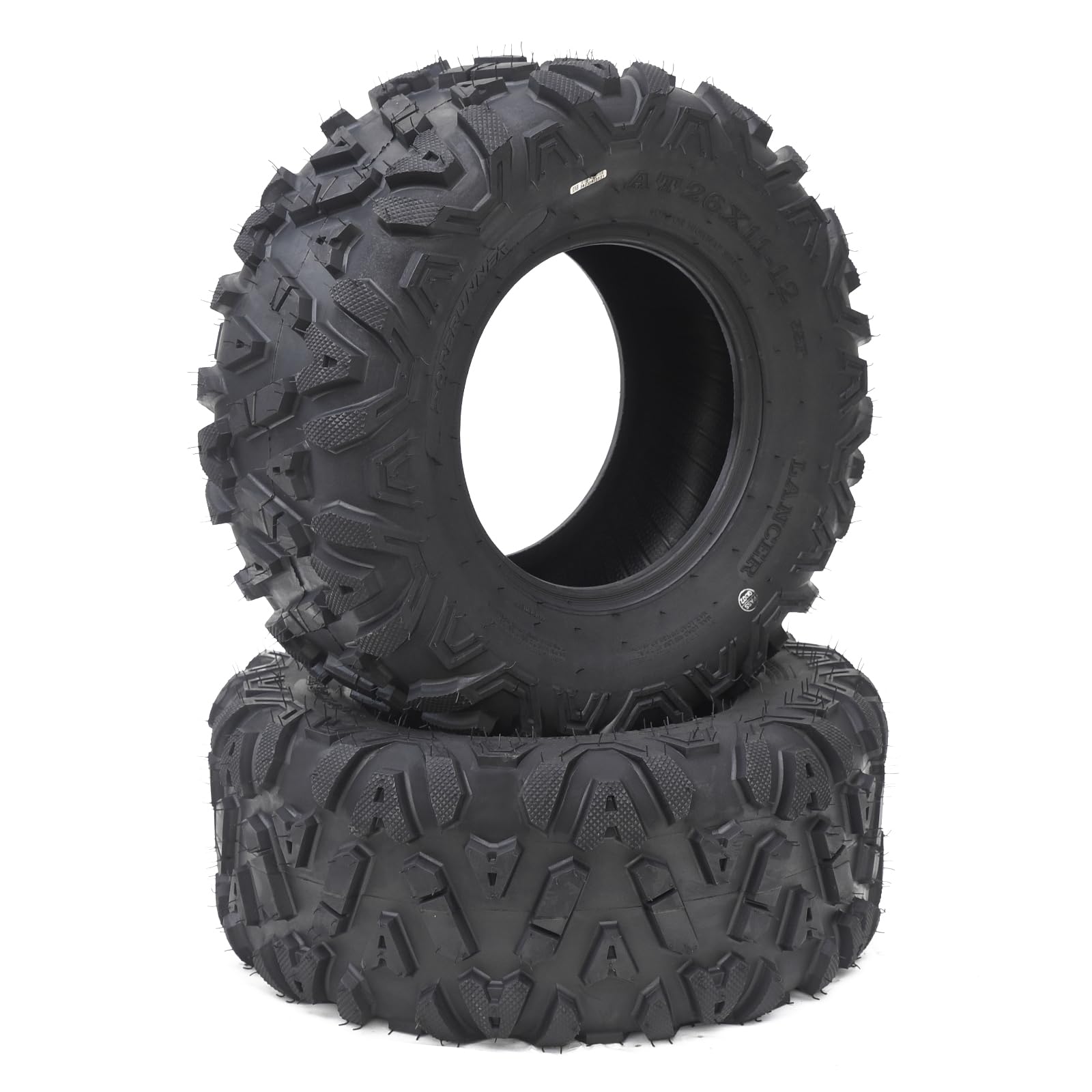 Garvee Set of 2 26x11-12 ATV/UTV Tires 26x11x12 6PR TL All-Terrain Tires