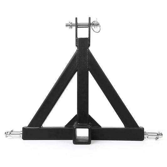 Garvee 3 Point Hitch 2" Receiver, Heavy Duty 2 inch Receiver Tow Drawbar 3 Point Hitch Adapter for Category 1 Tractors, Kubota, BX, John Deere, LM25H, WLM Tractor, NorTrac, Yanmar, Kioti, Farm Equipments