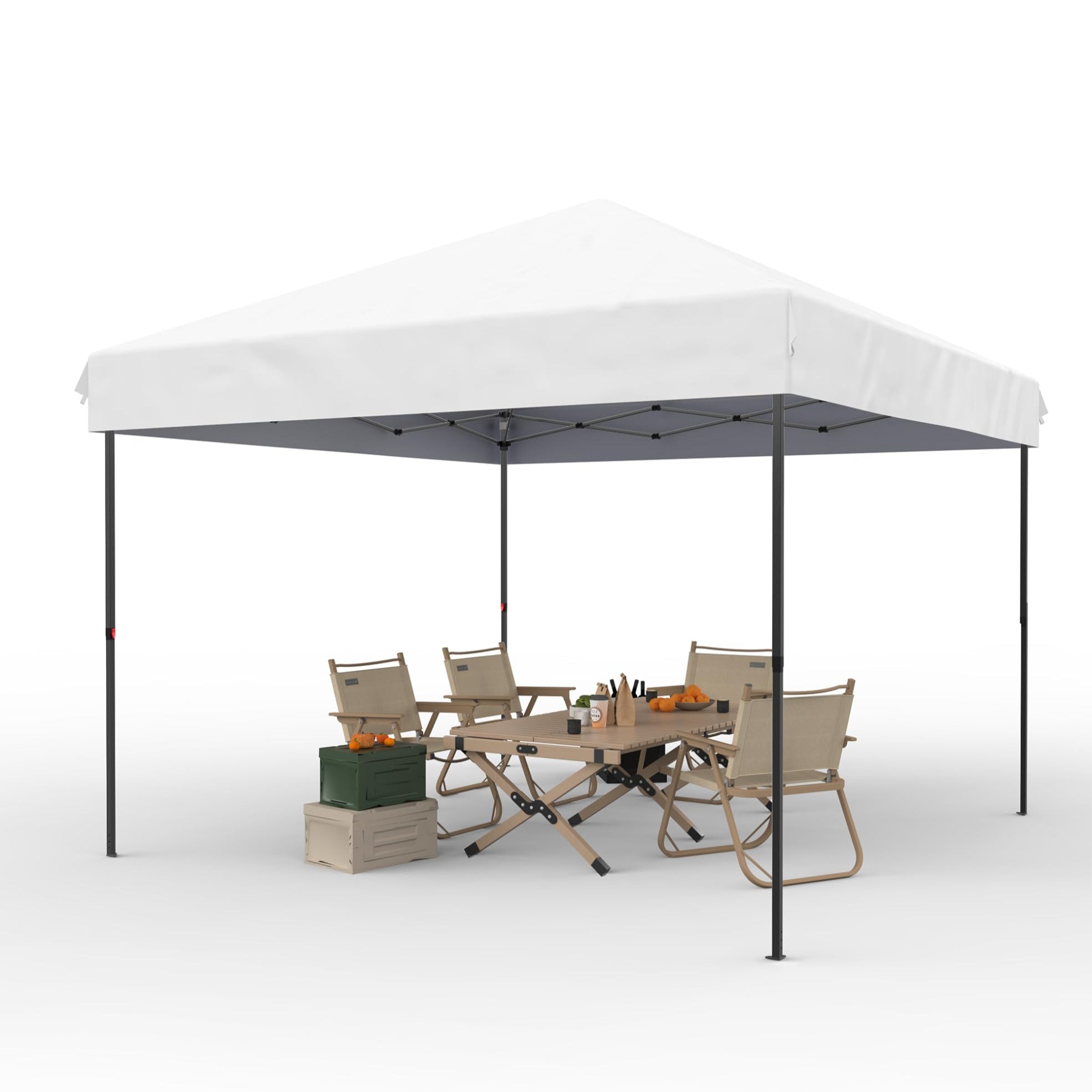 Garvee 10' X 10' Pop Up Canopy Tent Waterproof UV Resistant Commercial Instant Shelter with Carry Bag, White