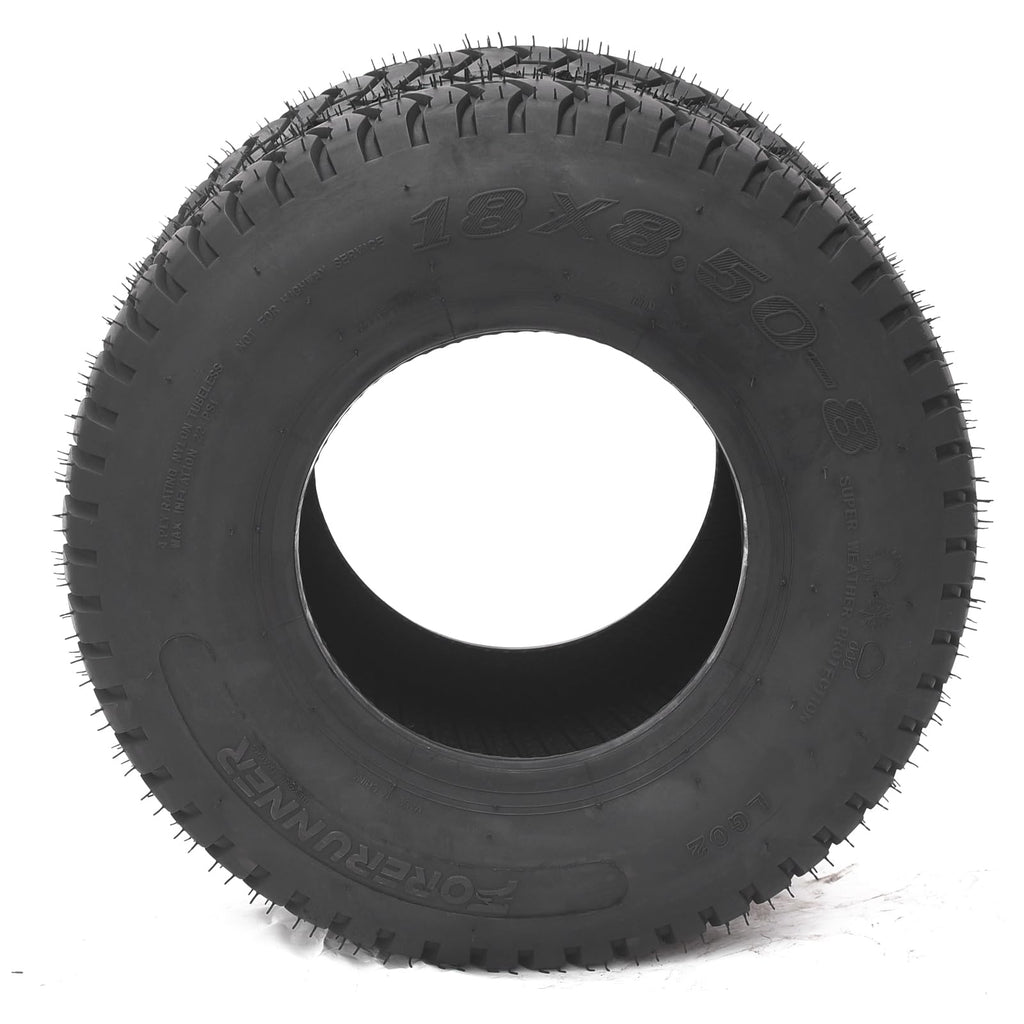 Garvee 2 PCS 18x8.5-8 Lawn Mower Tires 4PR Turf Saver Lawn & Garden Tires for Garden Tractor Riding Mower, Tubeless