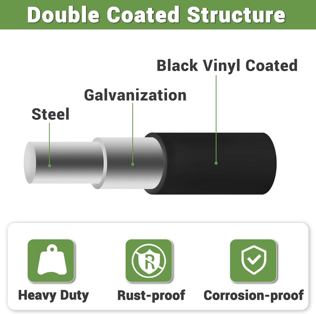 Garvee Hardware Cloth 23 Gauge Vinyl Coated and Galvanized Alloy Steel Wire Mesh Roll, 1:2inch Chicken Wire Fencing Mesh, Wire Fence Roll for Garden Pet/Poultry Enclosures Protection - 23 Gauge 36inchx100ft