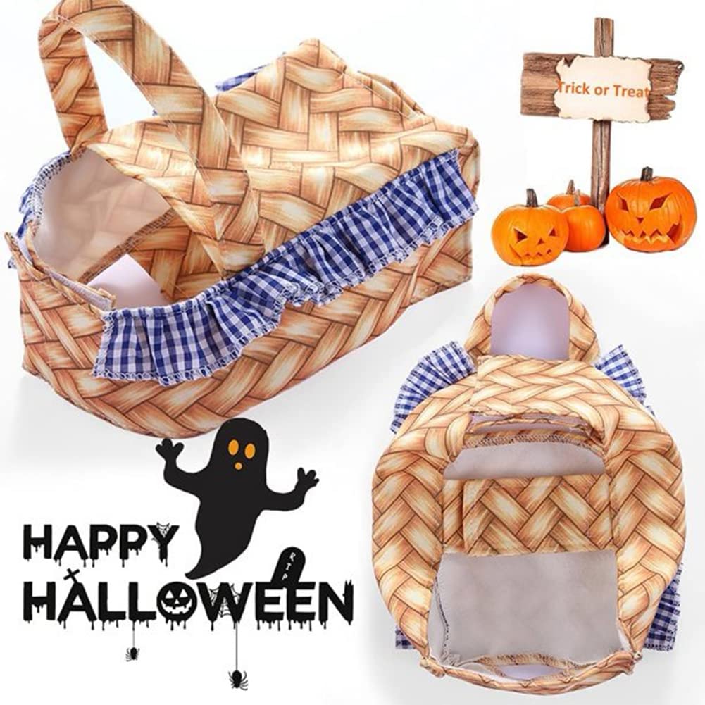 Garvee Dog Costumes Pet Dog Basket Costumes Funny Dress Up Clothes Pet Supplies for Halloween Christmas Birthday Party S