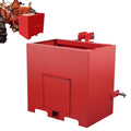 Garvee 3 Point Ballast Box with 2" Hitch Receiver, Category 1 Ballast Box 3 Point Fits Cat 1, 800 Lbs Tractor Ballast Box, 3 Point Quick Hitch Loader Attachment Red
