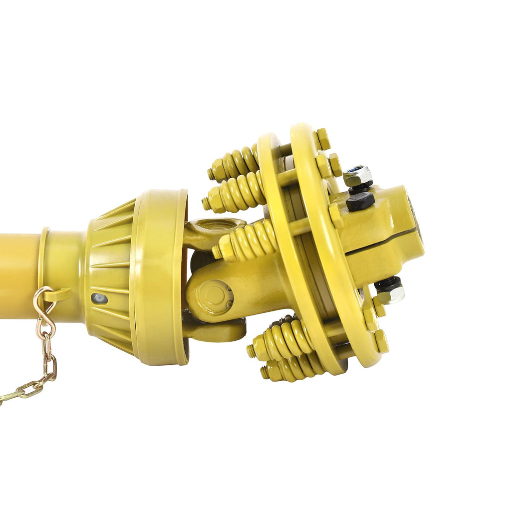 Garvee 1-3/8" Pto Drive Shaft with Slip Clutch, 6 Spline Both Ends Pto Shaft, Series 4 Tractor Pto Drive Line Shaft,31.5"-41"Brush Pto Friction Shaft, Pto Shaft for Bush/Rotary Cutter/Finish Mower