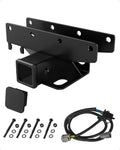 Garvee 2 Inch Rear Bumper Towing Trailer Hitch Receiver Compatible for 2007-2018 Jeep Wrangler JK 2 & 4 Door Unlimited w/Wiring Harness