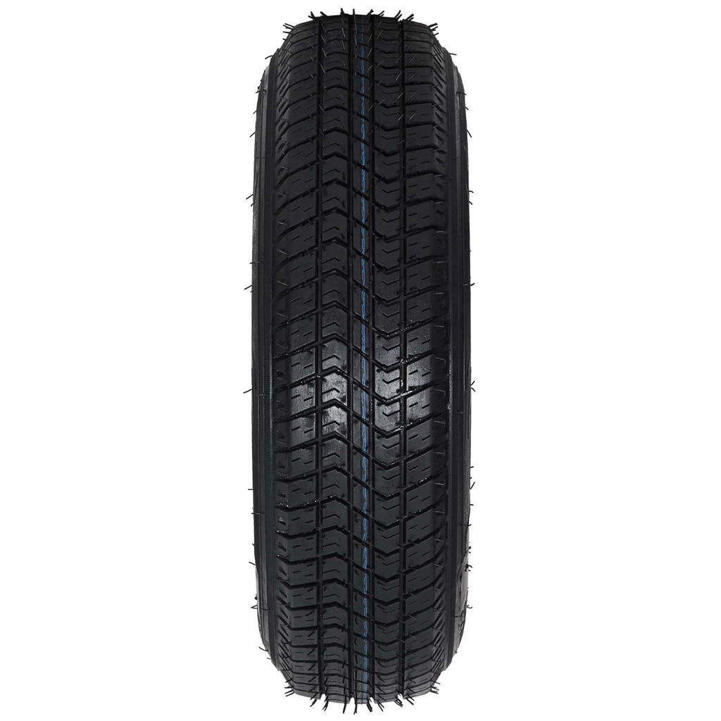 Garvee ST175/80D13 Trailer Tire and Wheel Assembly, Heavy-Duty Load Range C 6PR, 5 Lug White Modular Wheel, 13 Inch Tires for Utility and Boat Trailers, Set of 2