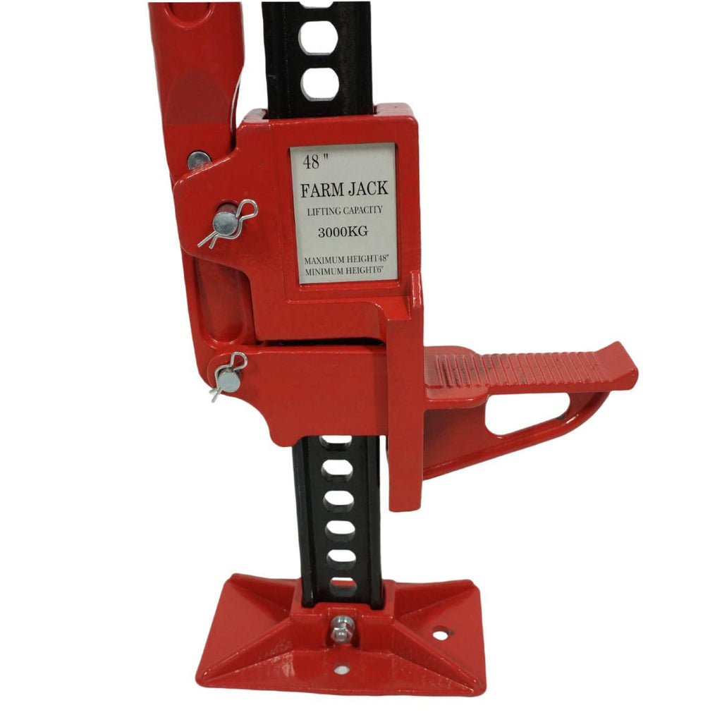 Garvee 3 Ton Farm Jack, 48" Utility Farm Jack, 6600 Lbs Capacity Ratcheting Off Road Utility Jack, Heavy-Duty Farm Jack Foratv, Utv, SUV, Tractor, Truck, Universal Jack