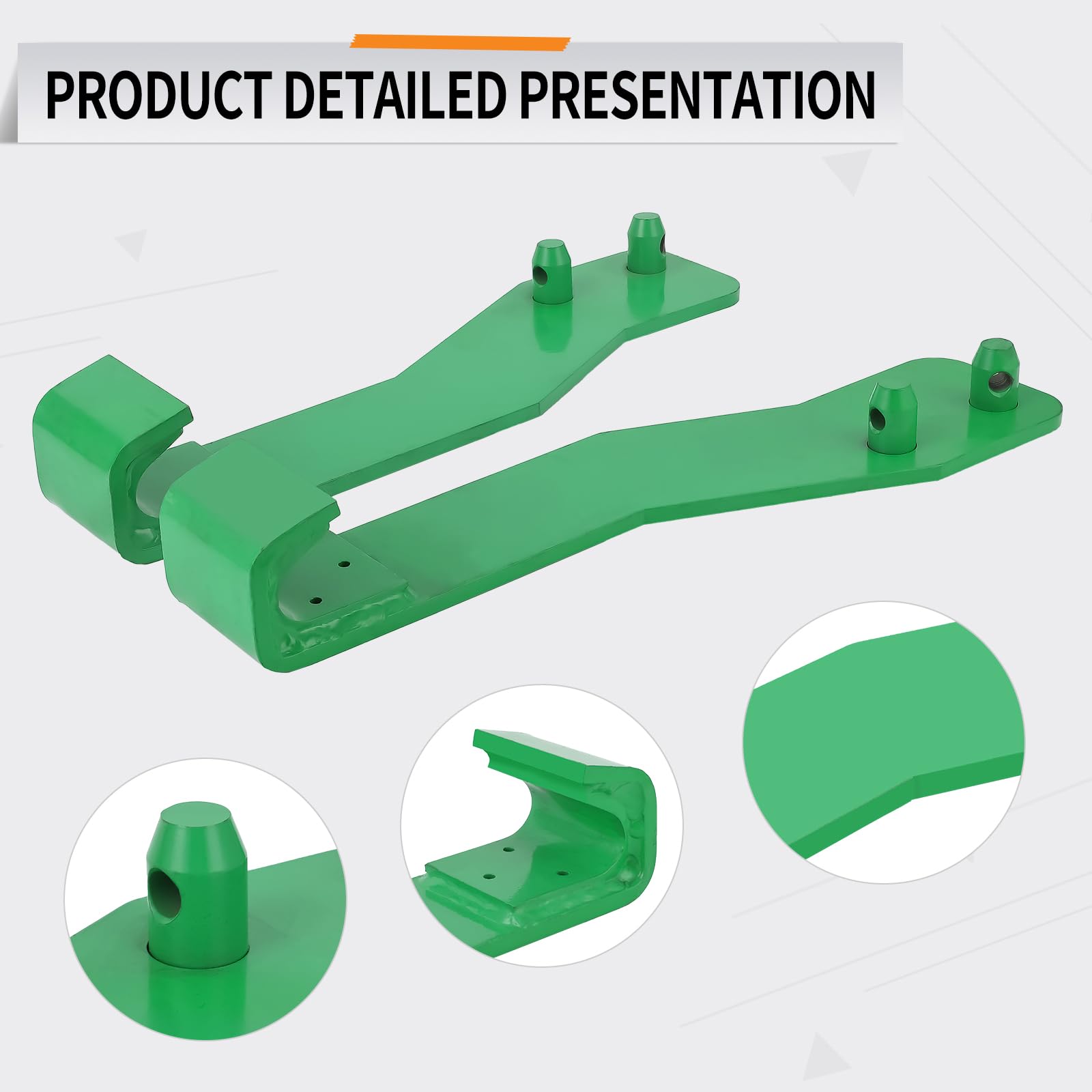 Garvee Tractor Loader Quick Tach Weld On Mounting Brackets Compatible with John Deere Tractor Loaders