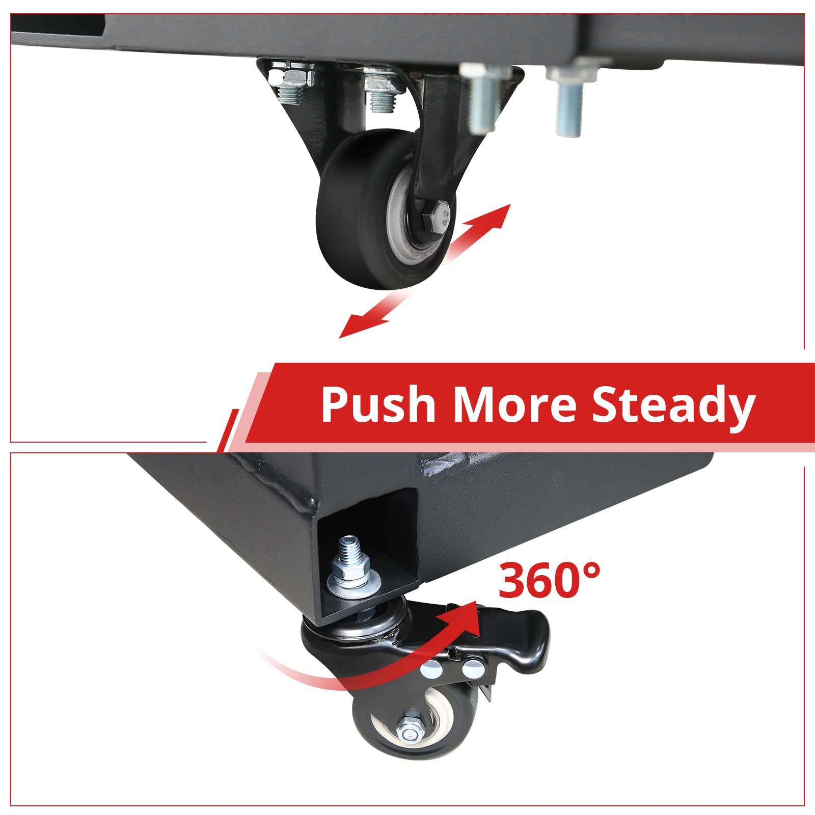 Garvee for Jeep Door Hanger Storage Rack Bracket Holder Compatible with 1987-2023 Jeep Gladiator JT & Wrangler JK JL TJ YJ JKU JLU Removable Stand Cart Sliding 2/4 Door