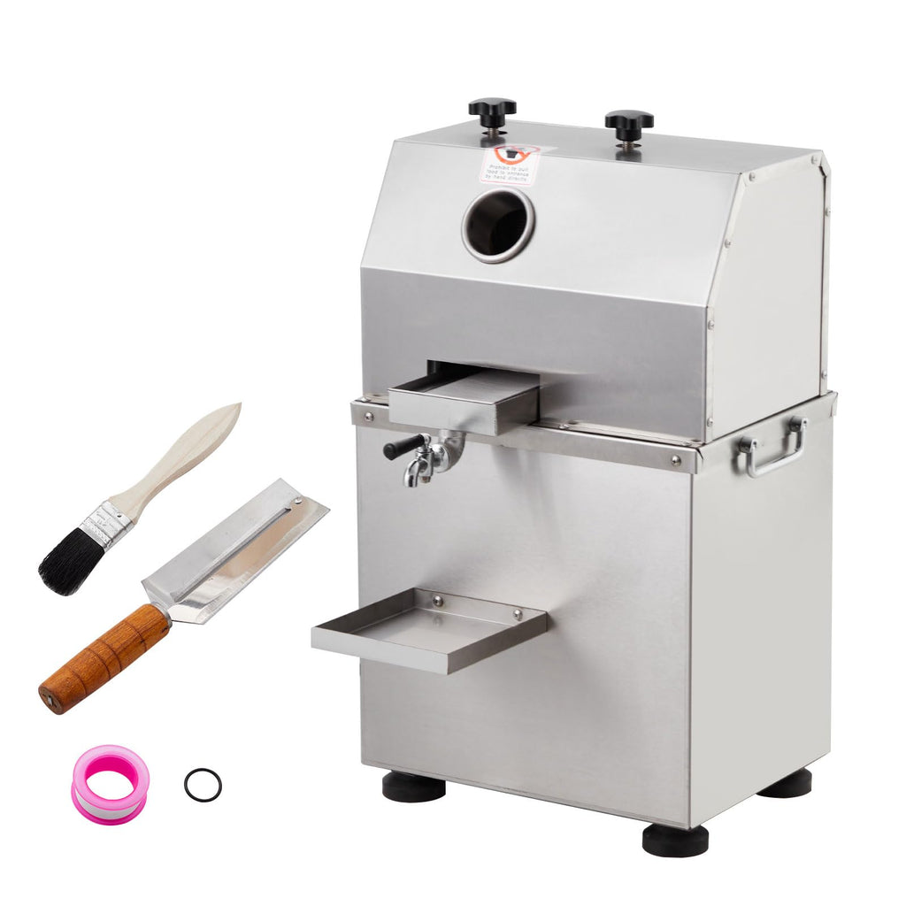 Garvee Sugarcane Juicer, 800W Sugarcane Juicer with 3 Stainless Steel Drums, 2.4-inch Large Inlet, Sugarcane Juicer without Wheel, 661LBS/H, Suitable for Home/Commercial Use