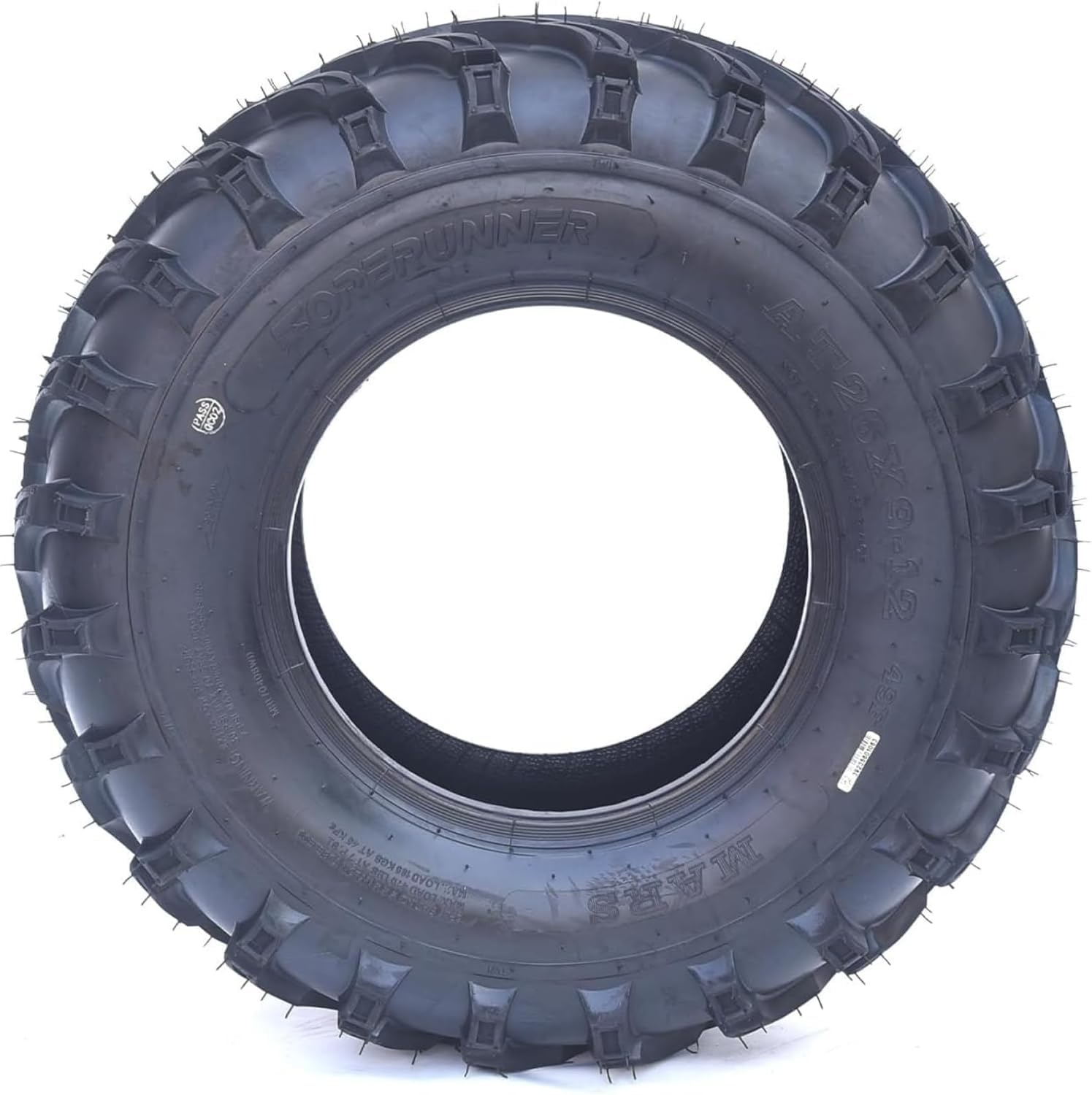Garvee Set of 2 ATV Trail Tires 6PR Knobby Sport Tires, Tubeless - AT26x9-12-6PR TL MARS