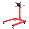 Garvee Engine Stand 1300 LBS Rotating Motor Stand with 360° Rotating Head, Adjustable Arms, Casters for Vehicle Maintenance, Durable Steel, Black