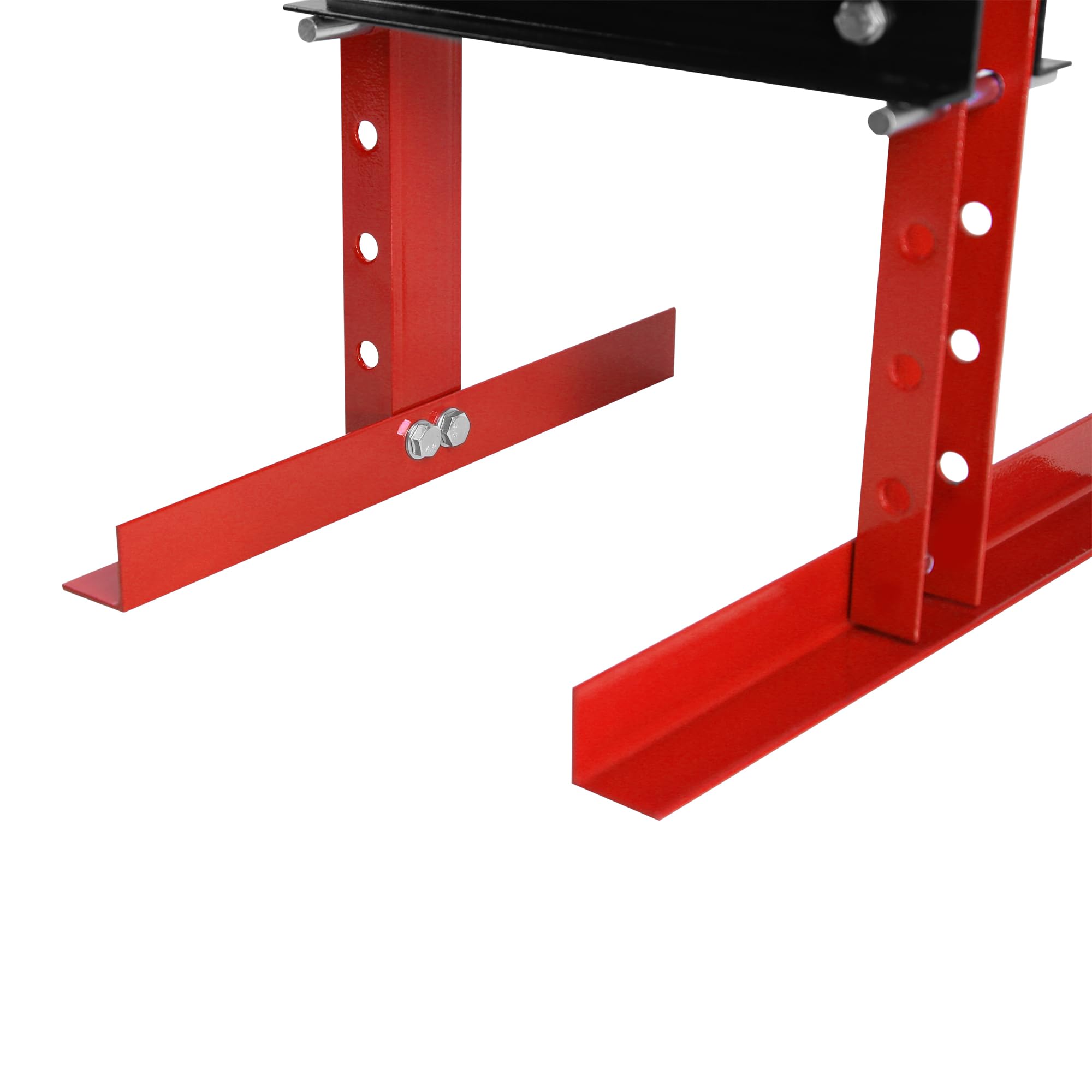Garvee Hydraulic Press 6 Ton H-Frame Adjustable Shop Press With Stamping Plates For Garage Floor Metalworking, Black