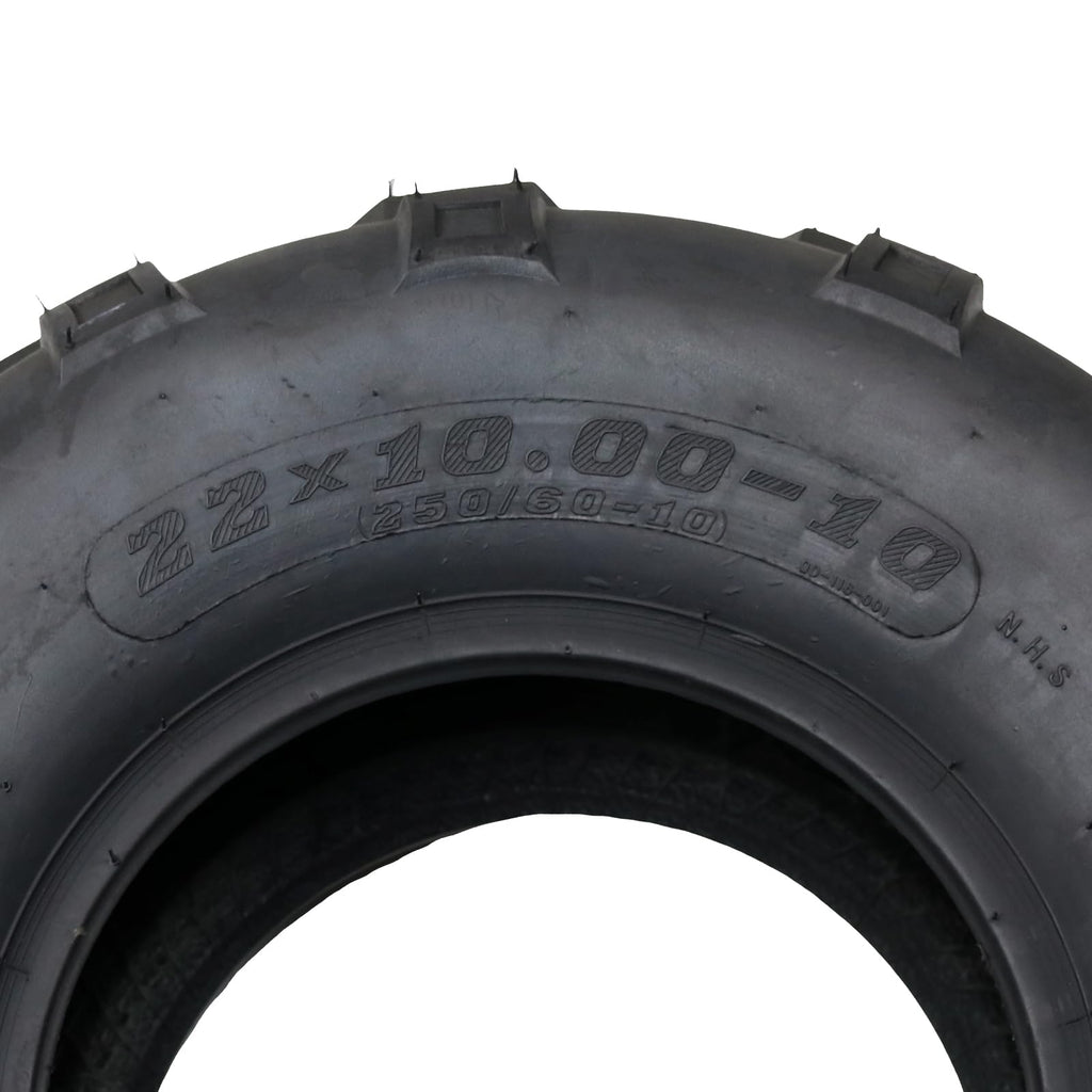 Garvee 22x10-10 ATV Tires, 4PR All Terrain Tubeless, Pack of 2, for ATV UTV Trail Sand Mud Off-Road