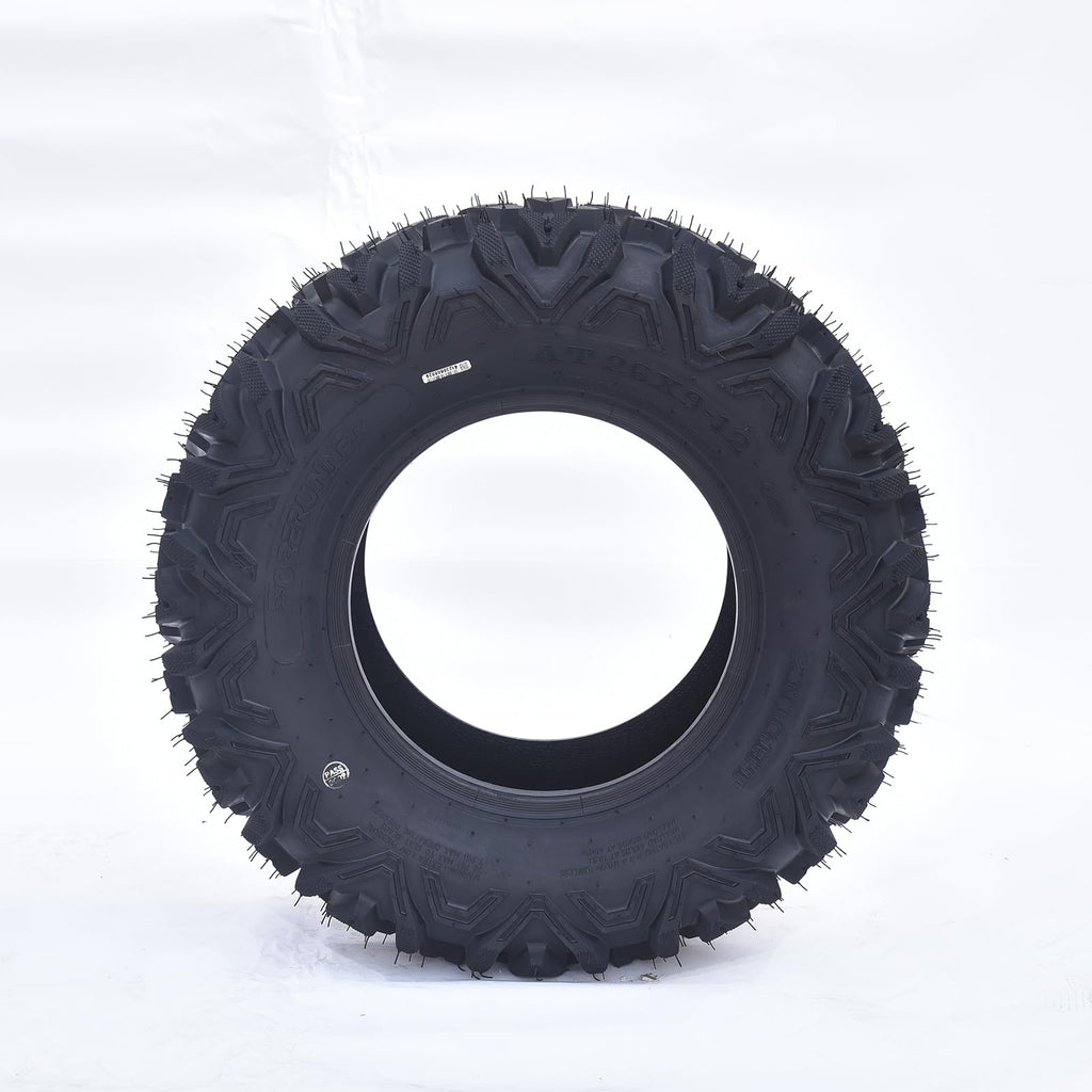 Garvee Set of 2 ATV Trail Tires 6PR Knobby Sport Tires, Tubeless - AT26x11-12-6PR TL KNIGHT