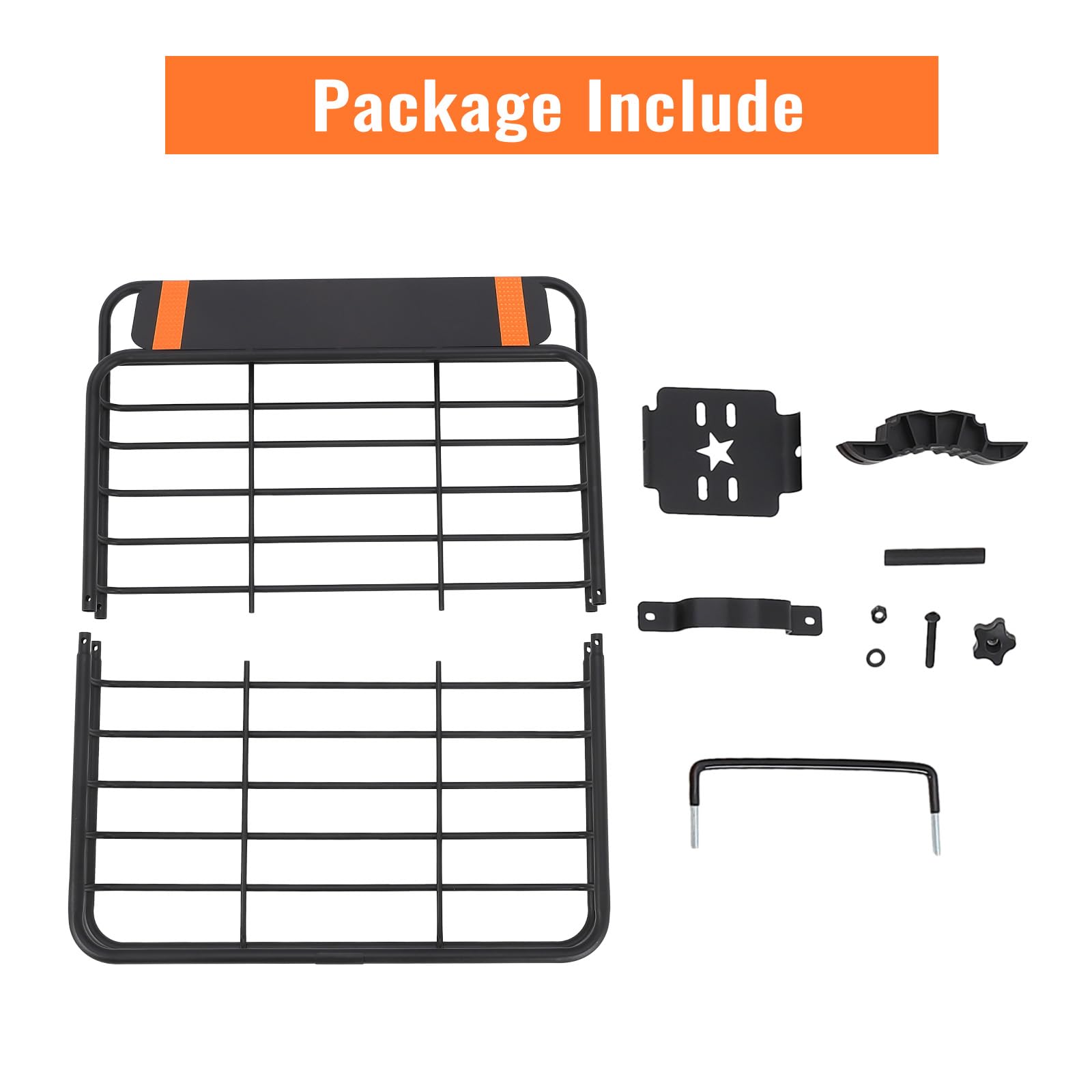 Garvee 46''x36''x5'' Roof Rack Basket, Cargo Carrier with Extension Black Car Top Luggage Holder, 200LBS Heavy Duty, Carrier Basket for SUV, Truck or RV Camping Storage Steel Construction
