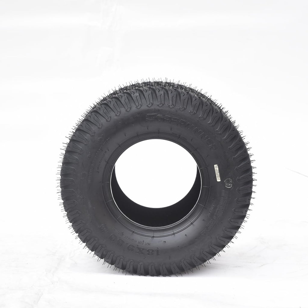 Garvee 18x9.50-8-4PR Lawn Mower Tire & Tractor Turf Tire & Garden Tire, Set of 2