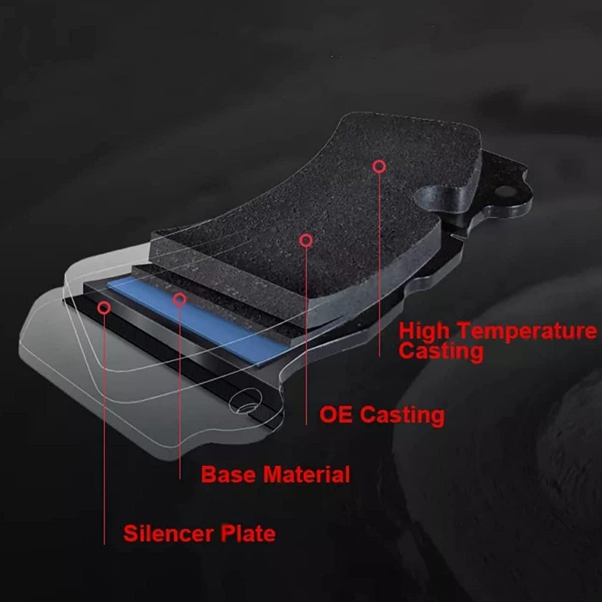 Garvee MERXENGFront Brake Pads with Hardware, 4 PCS Ceremic Brake Pads Set fit for LEXUS HS250h 2010-2012 All Models, SCION xD 2008-2014 All Models, TOYOTA COROLLA 2009-2019 All Models