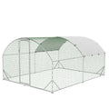 Garvee Large Metal Chicken Coop, Upgrade Tri-Supporting Metal Chicken Run, Large Chicken Pen with Waterproof and Anti-UV Cover, for Duck Rabbit House Outdoor (9.8' W x 13.1' L x 6.5' H)