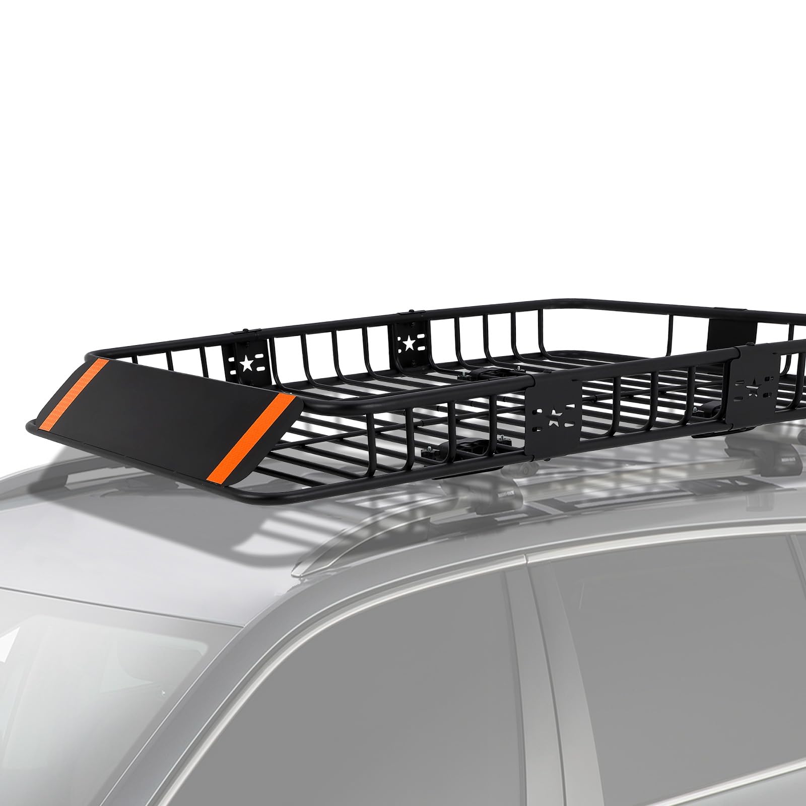Garvee Roof Rack Cargo Basket, 64"x39"x6" Cargo Carrier with Extension for Truck or RV Camping Storage, 200lbs Capacity, Steel Construction