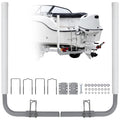 Garvee 40" 2PCS Boat Trailer Guide, Adjustable width Trailer Guide Poles, Rustproof Steel Trailer Guide, Trailer Guides with PVC Pipes, without Light