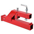 Garvee Clamp On Trailer Hitch, 2" Ball Mount Adapter, Hitch Receiver Compatible with Deere Bobcat Tractor Bucket, 1PC Bucket Hitch, New Upgrade, Red