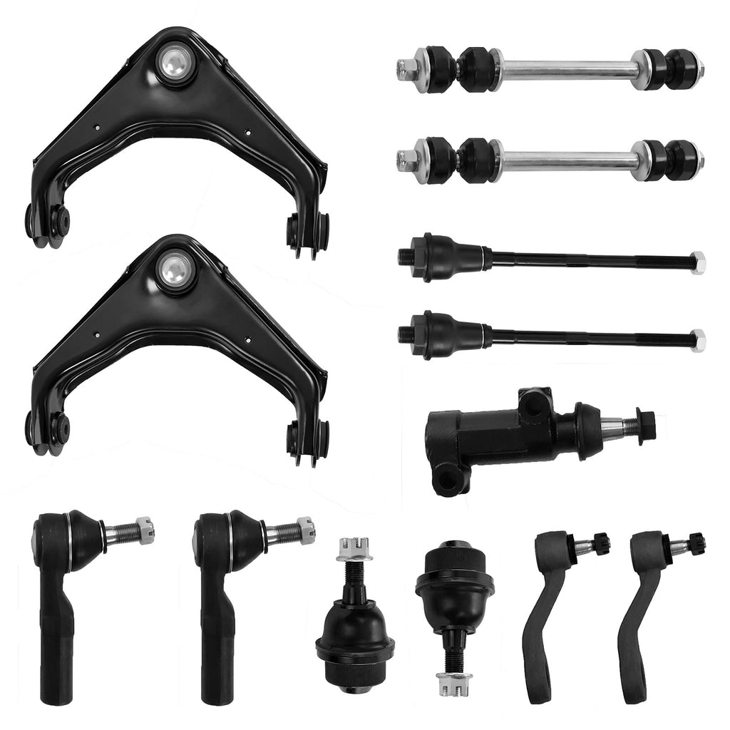 Garvee Front Upper Control Arms & Tie Rod Kit, 13pc for Silverado 1500