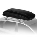 Garvee 70 Inch Rooftop Cargo Box Carrier, Hard Shell Roof Rack, 17.6 Cubic Ft, Black, Dual Side Opening