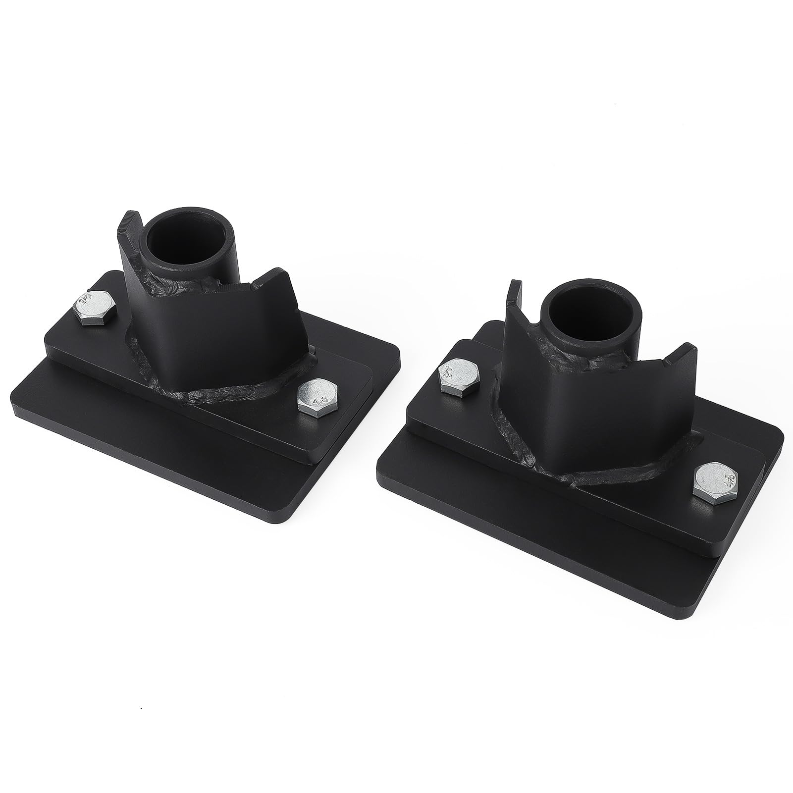 Garvee Two Hay Spear Connectors for 49" Stabilizer Spears - Grade 50 Steel, 7-Position Adjustable Width, Rust-Resistant, 3000lbs Capacity, Suitable for Agriculture