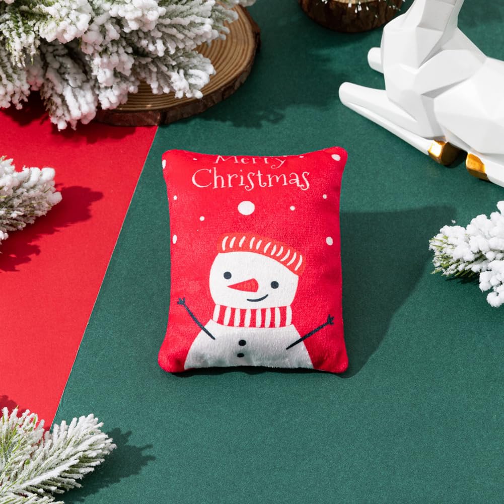 Garvee Pet Dog Christmas Squeaky Toys for Cats Dogs Scratch Bite Resistant Interactive Toys Pet Supplies for Relieve Stress Boredom Bowtie Squeak Toys