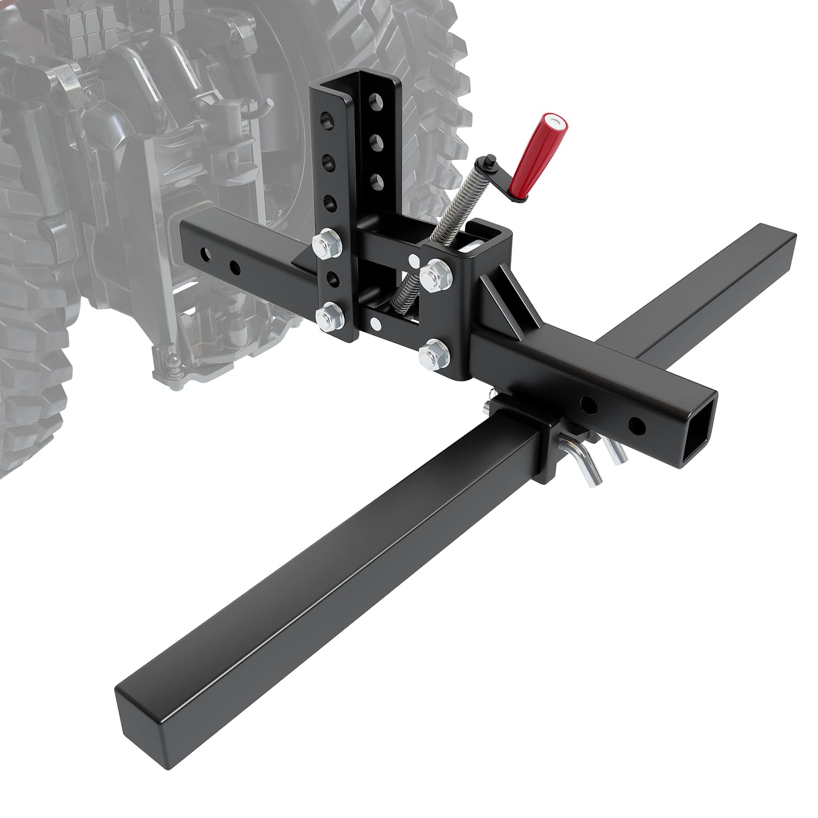 Garvee Manual Implement Lift,ATV/UTV Lift System 1-Point Implements Pro with 2"Receivers,Quick Attach Accessories for ATV,UTV,Tractors,50 Inches Width,Height Adjustments