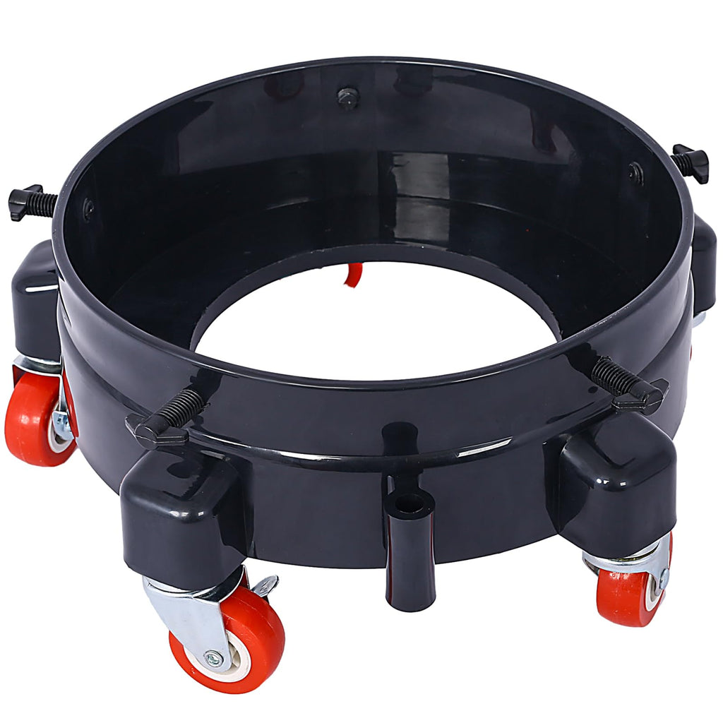 Garvee 11.2 Inch Bucket Dolly 5 Gallon Heavy Duty Detailing Cart with 5 Rolling Swivel Casters 360 Degree Turning for Shop Garage Bottomless