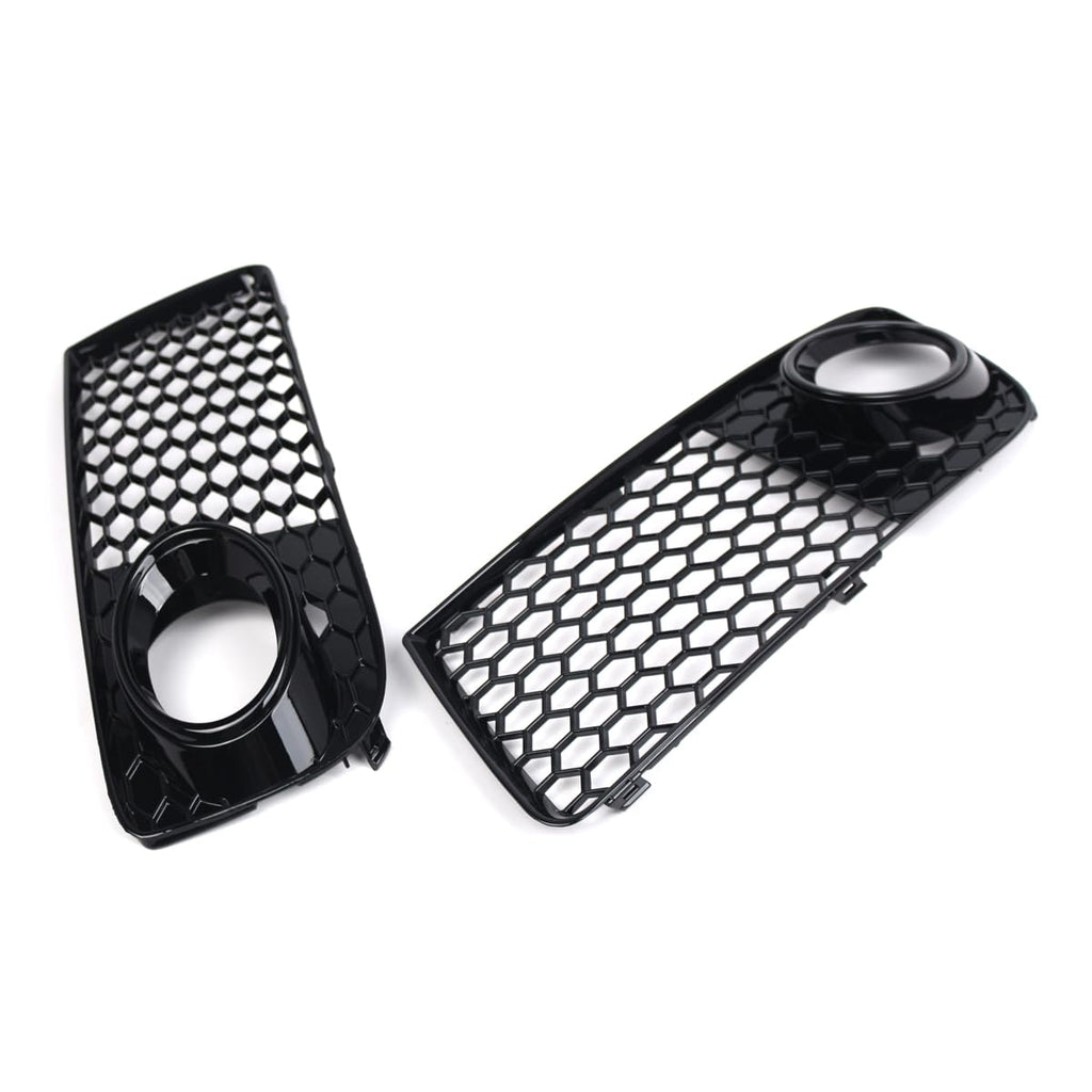 Garvee Central Grill Kit for Audi TT Sport 2006-2014 ABS Plastic Glossy Black Aggressive Look Direct Replacement Professional Install