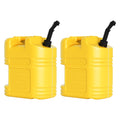 Garvee 5 Gallon Gas Can 2x Pack Heavy-Duty No-Spill Liquid Container with Level Gauge Air Release Valve Utility Storage Pail 15.4x7.1x11 Inch
