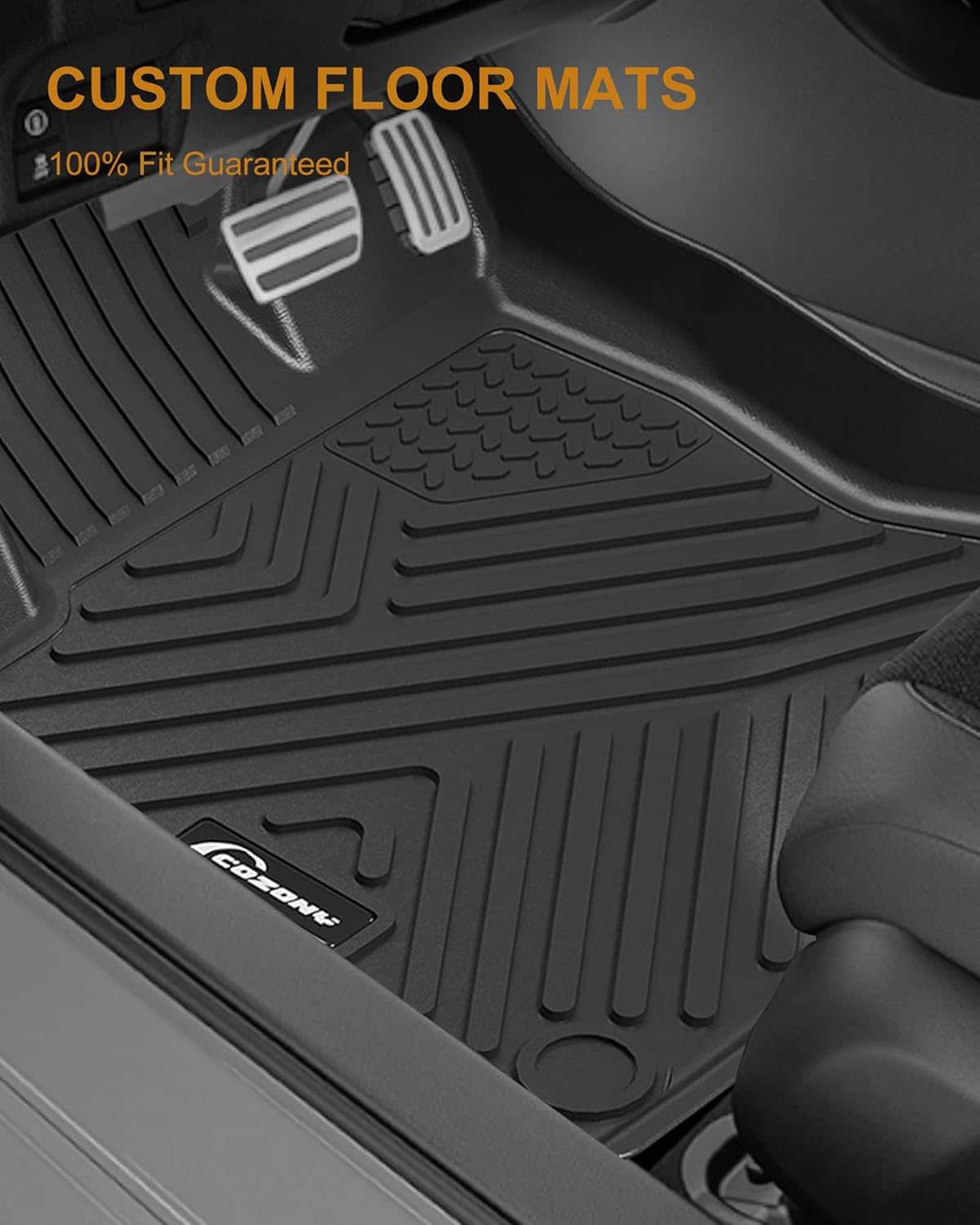 Garvee Floor Mats for 2020-2025 Mazda CX-50, TPE All Weather Custom Fit Floor Liners, Black