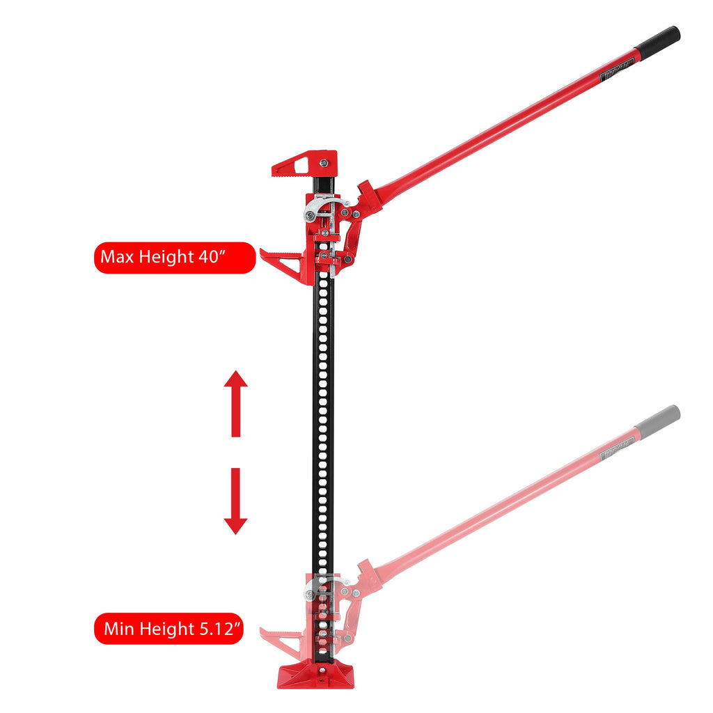 Garvee High Lift Recovery Jack 48" - 3.5 Ton (6000 lbs) Heavy-Duty Off-Road Farm Jack with Wide Base, Multi-Purpose Utility Lifter for Cars, Trucks, SUVs, Trailers, 4x4, and Farm Use