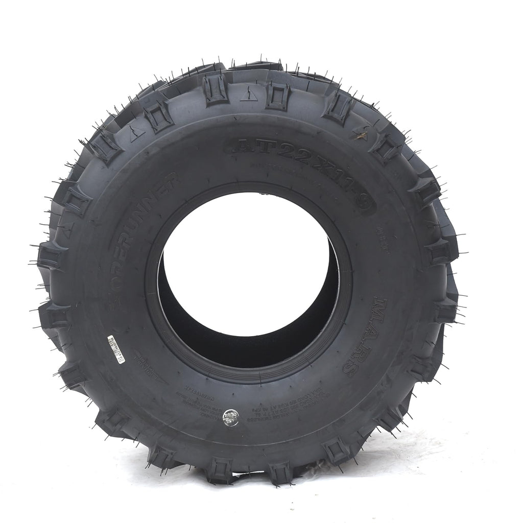 Garvee Set of 2 ATV Trail Tires 6PR Knobby Sport Tires, Tubeless - AT22x11-9-6PR TL MARS