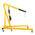 Garvee 4000LB Folding Engine Crane Engine Hoist Cherry Picker 2Ton Ship Crane Heavy Duty Steel Lift Garage Workshop Auto Repair Foldable Stand 6 Caster - Yellow