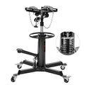 Garvee Hydraulic Transmission Jack, 1,322 LB Capacity, High Lift with Dual Plungers, 360° Rotation, 30° Tilting Saddle, for Home Garage & Auto Shop, Black
