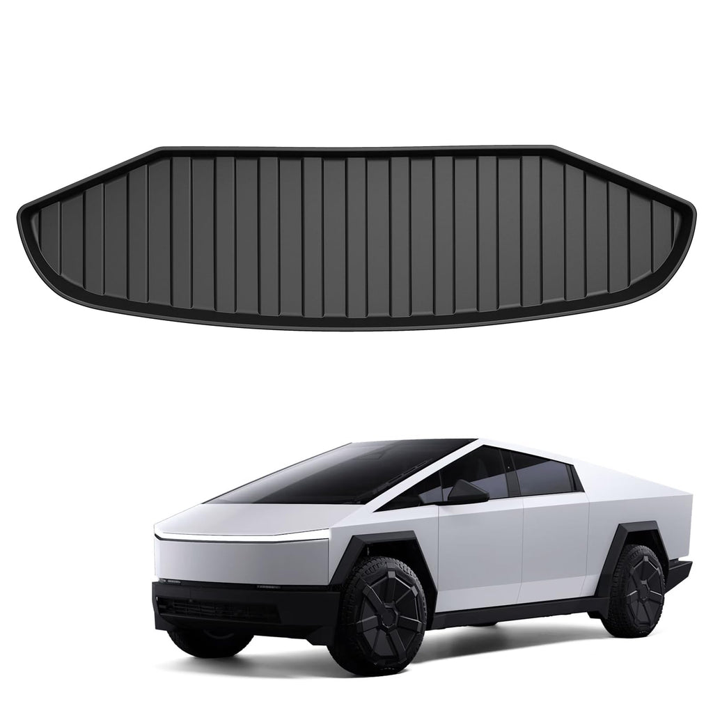 Garvee Frunk Mat for 2024 Tesla Cybertruck - All-Weather TPE Cargo Protector, Durable and Easy to Clean (Black)