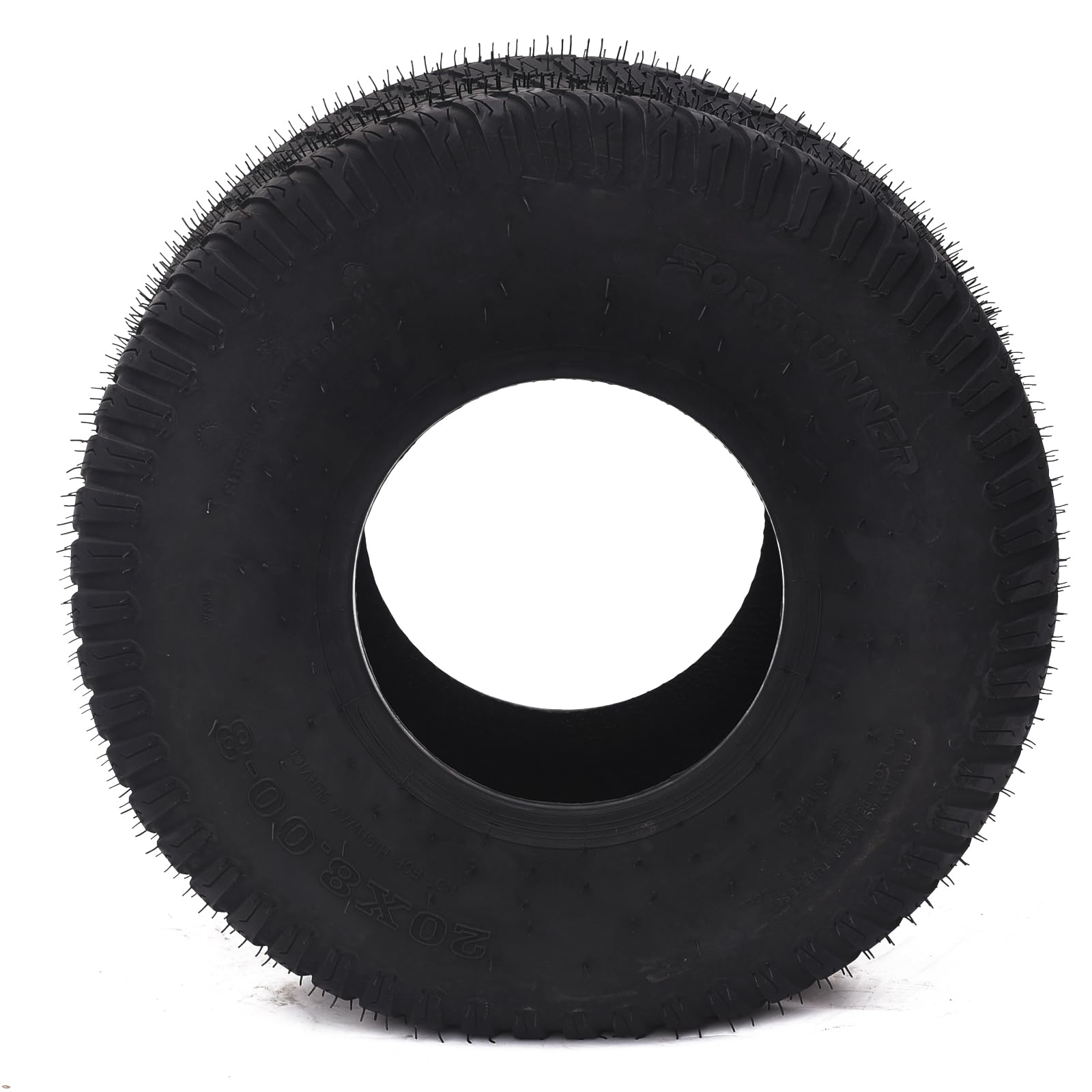 Garvee Lawn Mower Tires Turf Tires 20x8.00-8 4PR for Golf Cart Tires, Garden Tractor Riding Mower Tubeless Set of 2 - 20x8.00-10-4PR TL WAVE
