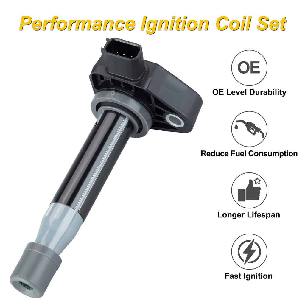 Garvee 6-Pack Ignition Coils for Honda/Acura 3.0L 3.2L 3.5L V6